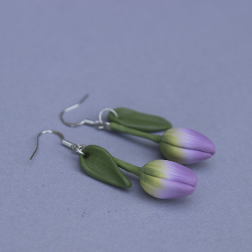 Náušnice - Tulipány — foto 1