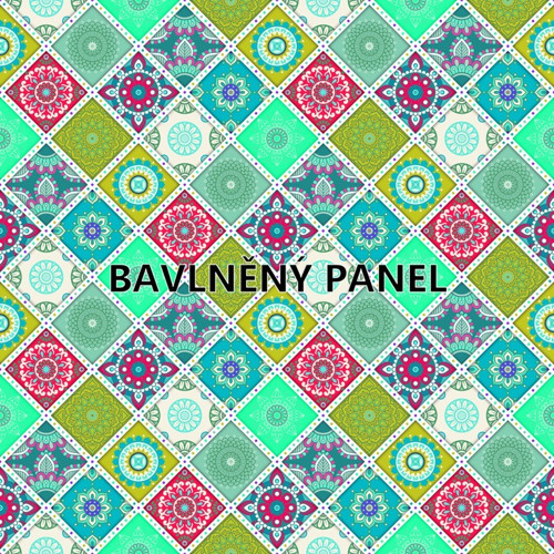 Bavlněná látka - panel 35 x 35 cm