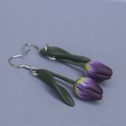 Náušnice - Tulipány — foto 1