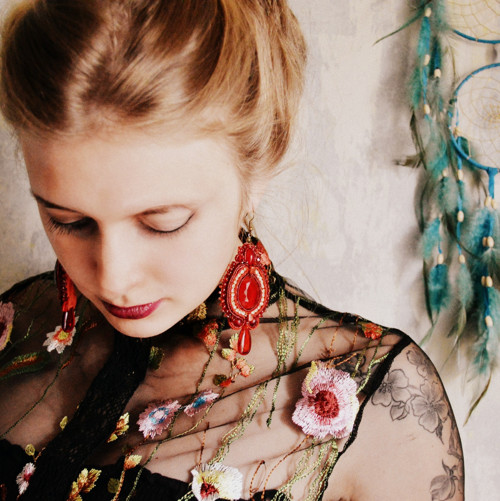 Ruby Earrings - sutaškové náušnice — foto 1