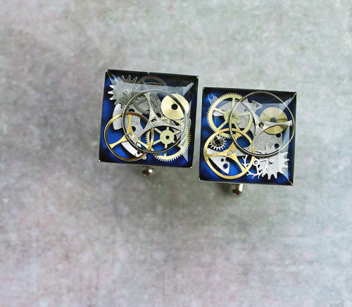 Manžetové knoflíčky /dark blue/ — foto 1