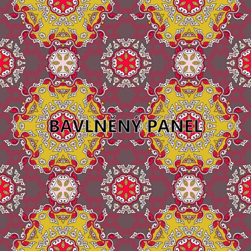 Bavlněná látka - panel 35 x 35 cm