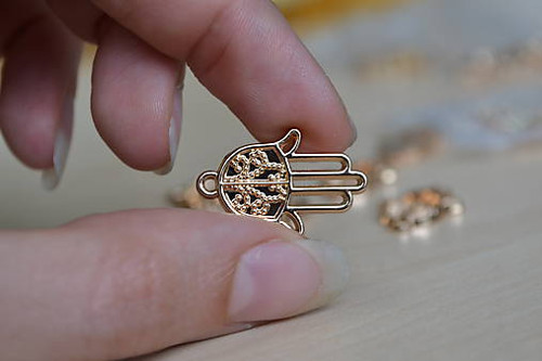 Hamsa pozlátená 24K