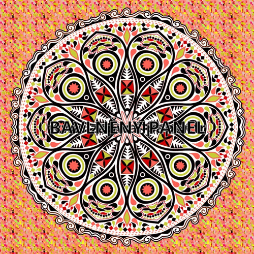 Bavlněná látka - panel 35 x 35 cm