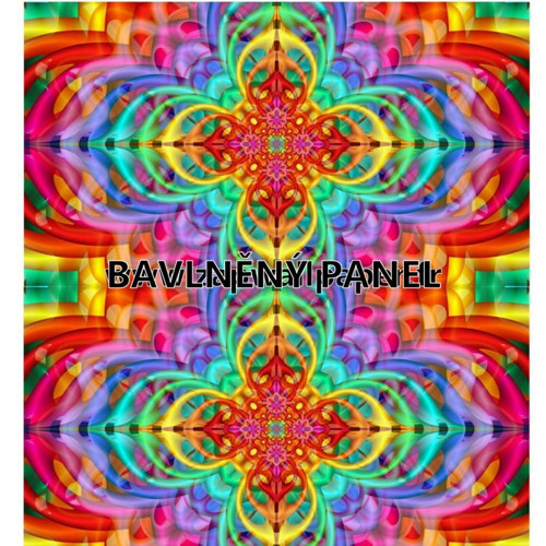 Bavlněná látka - panel 35 x 35 cm
