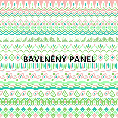 Bavlněná látka - panel 35 x 35 cm