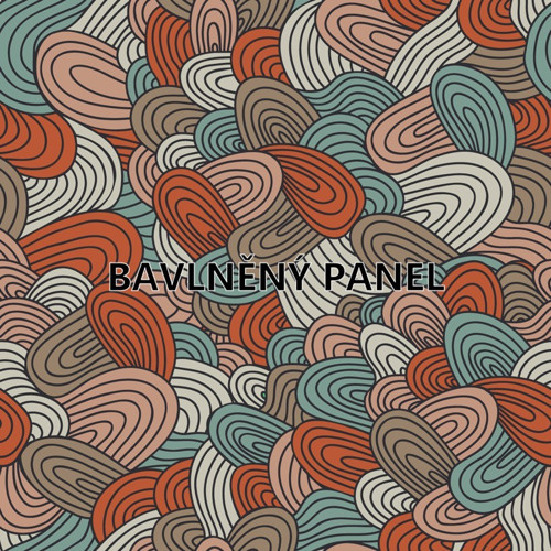 Bavlněná látka - panel 35 x 35 cm