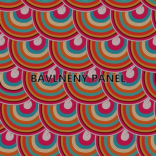 Bavlněná látka - panel 35 x 35 cm