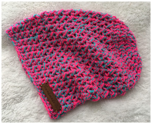 Melírová pink houmeles čepice — foto 1