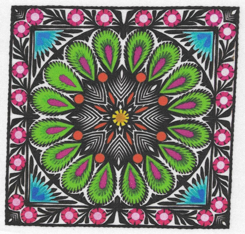 Bavlněná látka - panel 13,5 x 14 cm