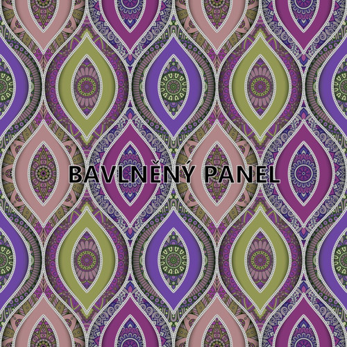 Bavlněná látka - panel 35 x 35 cm