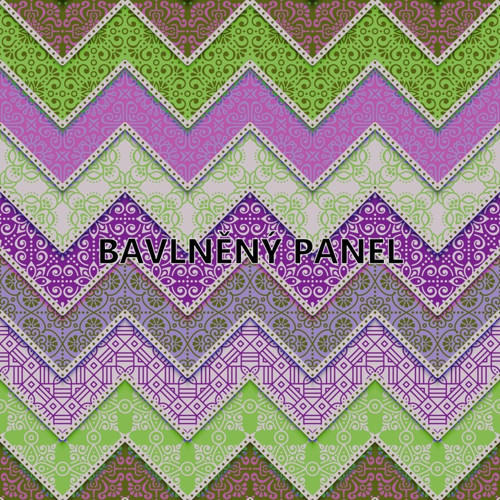 Bavlněná látka - panel 35 x 35 cm