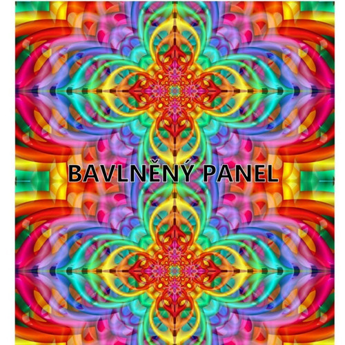 Bavlněná látka - panel 35 x 35 cm