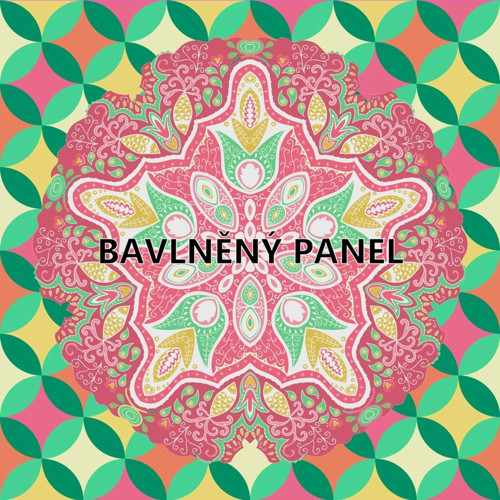 Bavlněná látka - panel 35 x 35 cm