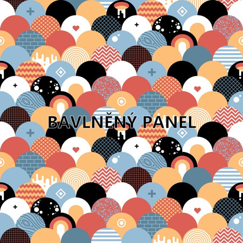 Bavlněná látka - panel 35 x 35 cm