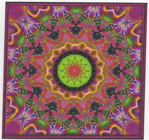 Bavlněná látka - panel 14 x 14 cm