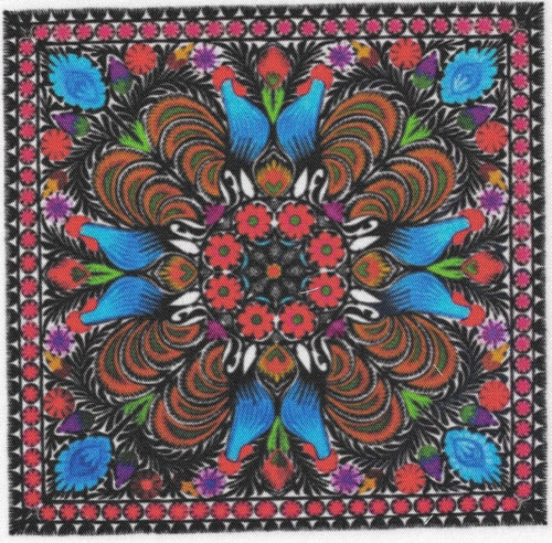 Bavlněná látka - panel 14 x 14 cm
