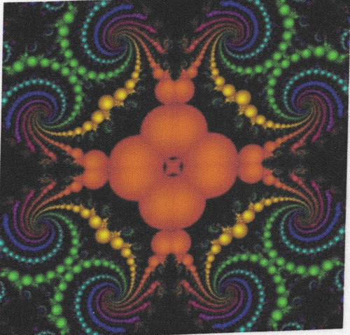 Bavlněná látka - panel 14 x 14 cm