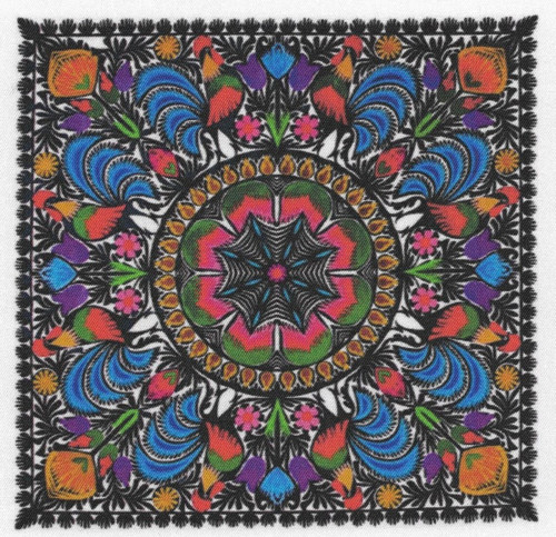 Bavlněná látka - panel 14 x 14 cm