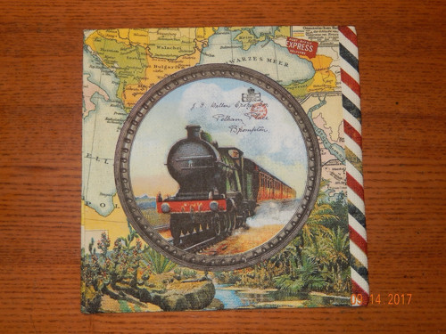 Ubrousek na decoupage - cesta kolem světa