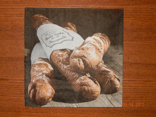Ubrousek na decoupage - bagety