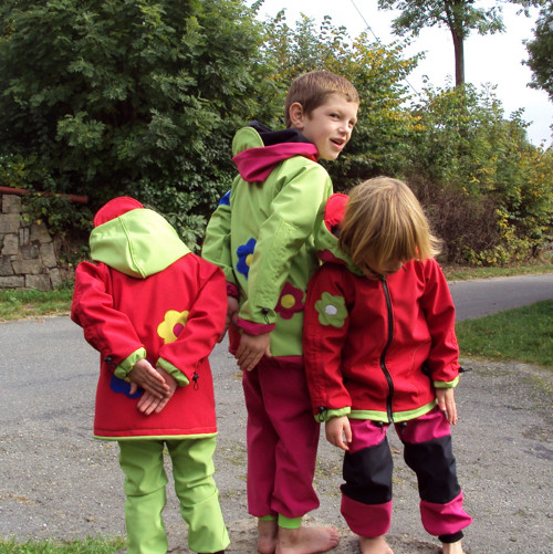 Rostoucí softshell. bundička 4.5-7 let na přání — foto 1