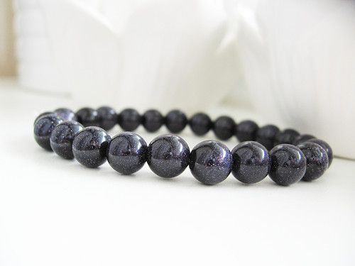 Stardust unisex náramek • Blue Goldstone — foto 1