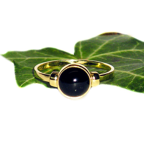 ZLATÝ prsten ONYX 8 mm — foto 1