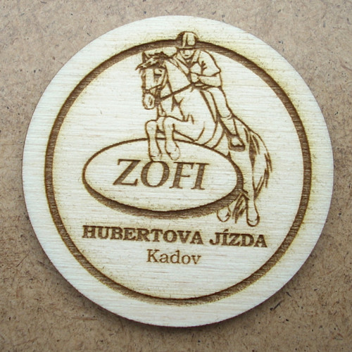 Kokarda - dřevěný střed