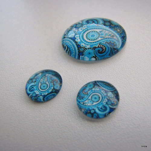 Kabošon * ornament * 12mm (25mm) * 2ks / bal