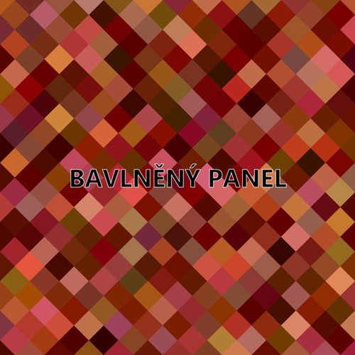 Bavlněná látka - panel 35 x 35 cm