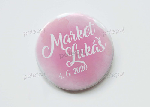 Placka se zrcátkem 56 mm - B001