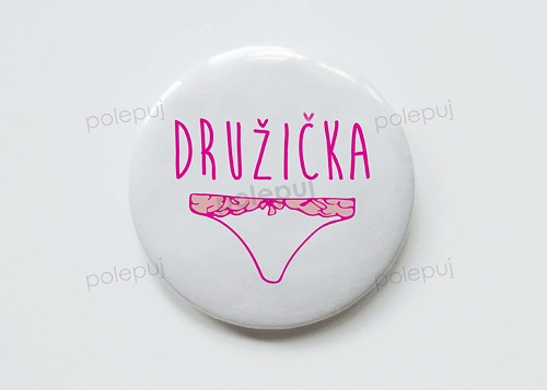 Placka se zrcátkem 56 mm - B013