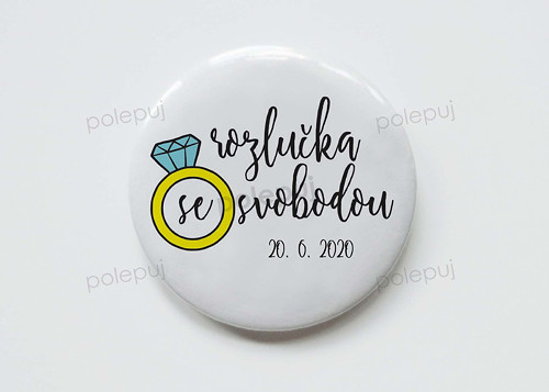 Placka se zrcátkem 56 mm - B015