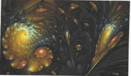 Bavlněná látka - panel 8,5 x 14,5 cm