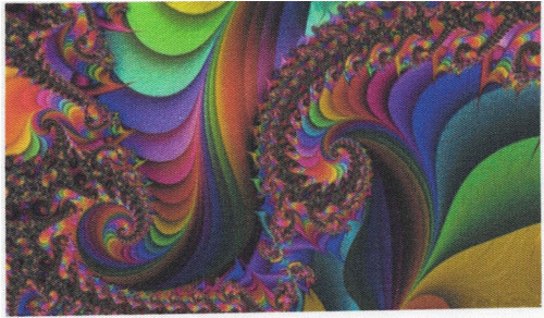 Bavlněná látka - panel 8,5 x 14,5 cm