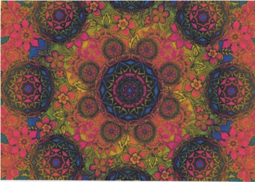 Bavlněná látka - panel 10 x 14,5 cm