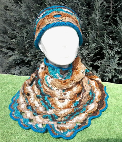 Hnědotyrkysovokrémová - color glitz — foto 1