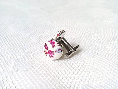 Vintage flowers cufflinks