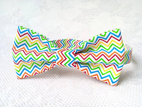 Detský retro motýlik (zig-zag)
