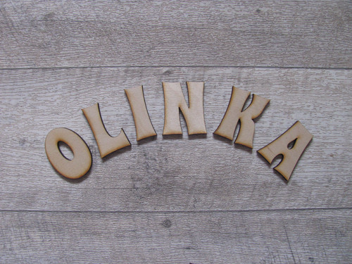 Dřevěná písmenka 6 cm