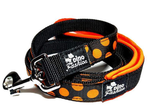 Vodítko Oranžový puntík se softshellem