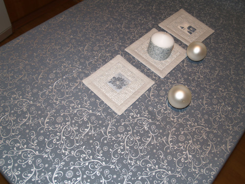 Ubrus 110x160 - Dark silver — foto 1