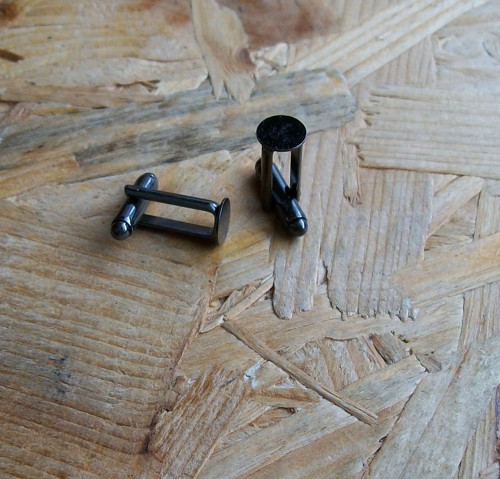 Manžetové Knoflíčky Metal Gun S Ploškou 8 mm