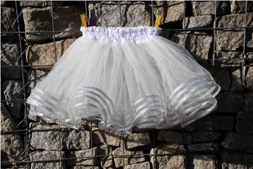 Tylová sukně stříbrná — foto 1