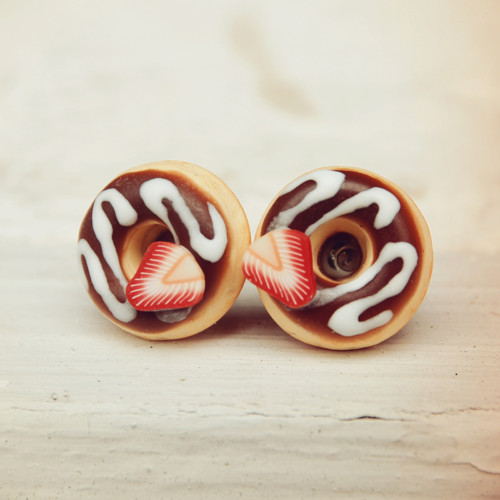 Donutky jahodové