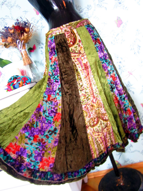 Sukně gypsy boho green — foto 1