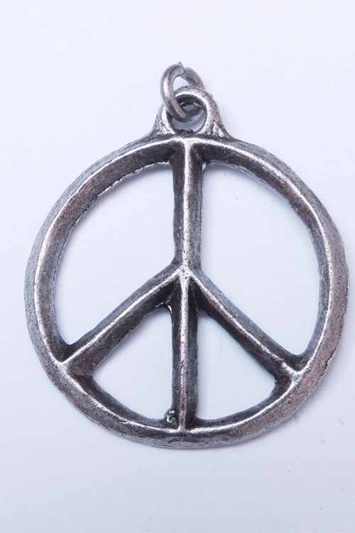 Přívěsek Peace - stříbro s patinou
