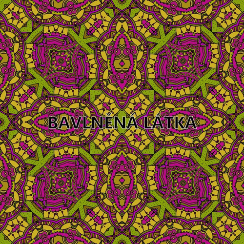 Bavlněná látka - panel 35 x 35 cm