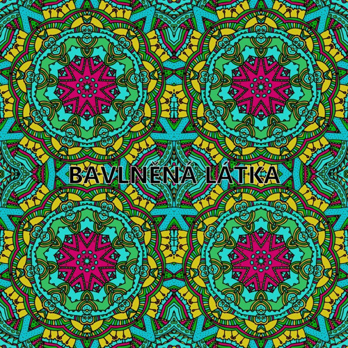 Bavlněná látka - panel 35 x 35 cm